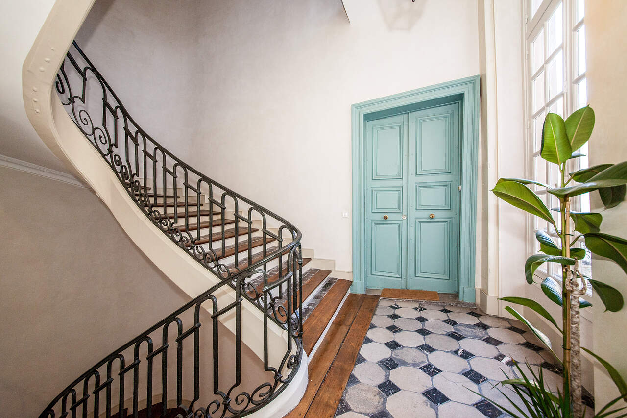 The entrance