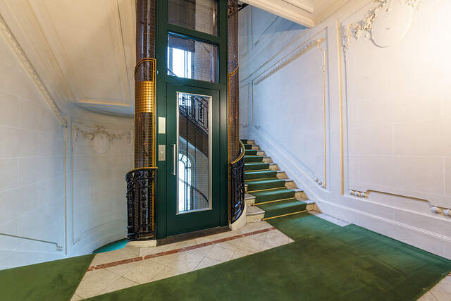 The entrance
